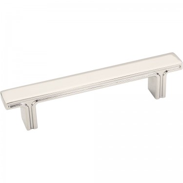 Hardware Resources Anwick 3-3/4 Inch CC Rectangle Cabinet Pull - Polished Nickel