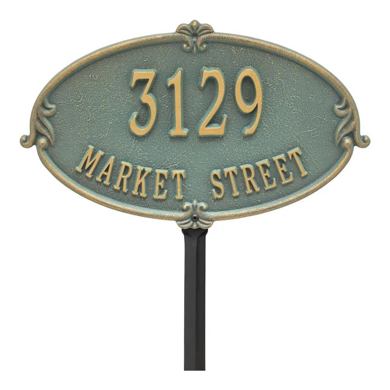 Whitehall Personalized Montecarlo Plaque - Standard - Lawn - 2 Line