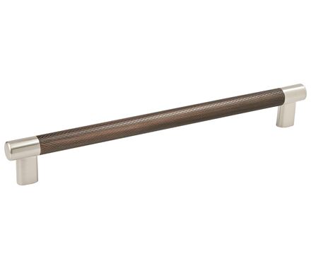 Amerock Esquire 10 1/16 Inch CC Cabinet Pull Satin Nickel/Oil-Rubbed Bronze