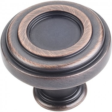 Hardware Resources Ring Lafayette 1-3/8 Inch Cabinet Knob - Brushed Oil-Rubbed Bronze