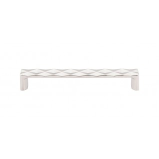 Top Knobs TK563PN Quilted Pull 6 5/16 Inch CC Polished Nickel