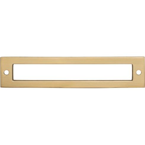 Top Knobs TK925HB Hollin Backplate 5 1/16 Inch CC Honey Bronze