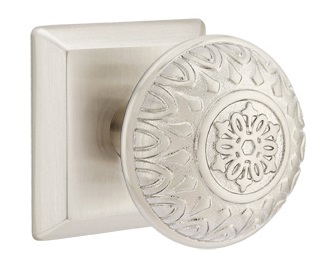 Emtek Lancaster Knob with Quincy Rosette