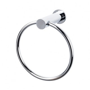 Top Knobs HOP5PC Hopewell Towel Ring Polished Chrome
