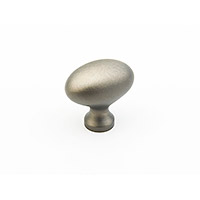 Schaub Traditional Designs Round Knob 1 3/8 inch dia Antique Nickel