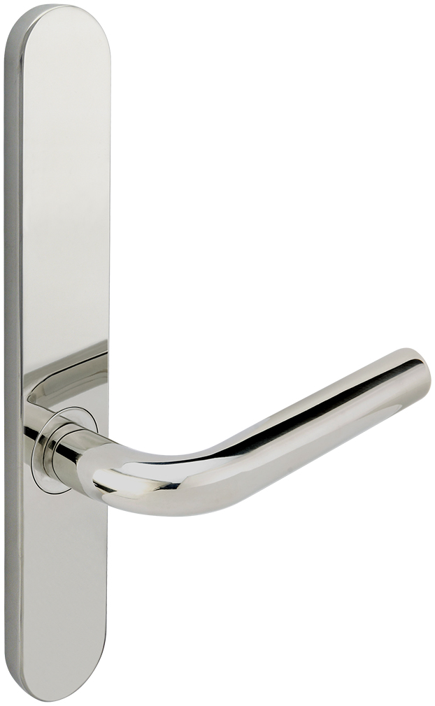 Inox Configuration 2 BP 10 9/16 Inch x 1 21/32 Inch Oval Multi Point Lock Trim Only