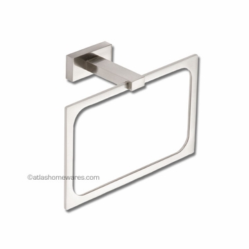Atlas Homewares Axel Bath Collection Towel Ring in Brushed Nickel