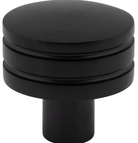 Atlas Homewares Griffith Knob 1 1/4 Inch Matte Black