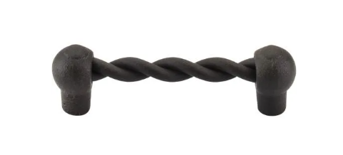 Top Knobs M447 Thames 3 3/4 Inch Twist Bar Pull Rust