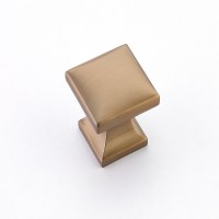 Schaub Northport 1 3/8 inch Diameter Square Knob in Brushed Bronze