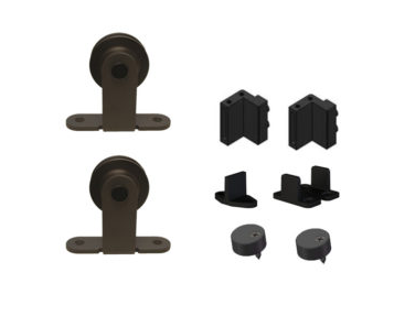 Orca 5' Cabinet Flat Track Kit with Top Mount Hangers - Black