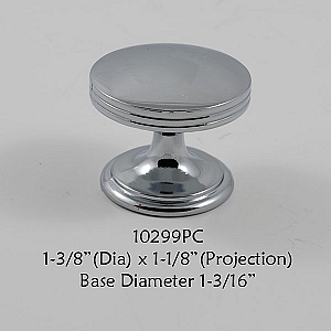 Residential Essentials 10299 Polished Chrome Cabinet Knob