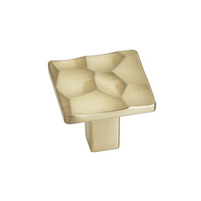 Amerock Kamari 1-3/16 Inch Square Cabinet Knob Golden Champagne
