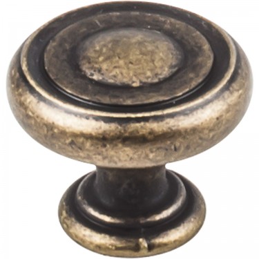 Hardware Resources Bremen 1 Cabinet Knob - Distressed Antique Brass