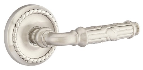 Emtek Ribbon & Reed Lever with Rope Rosette