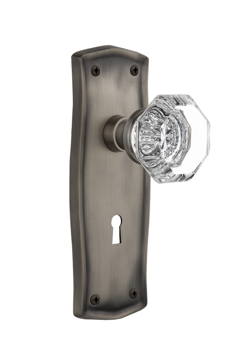 Nostalgic Warehouse Prairie Plate with Waldorf Knob - Mortise Lock