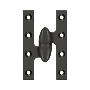 Deltana 5 Inch x 3 1/4 Inch Right Hand, Olive Knuckle Hinge, Oil Rubbed Bronze