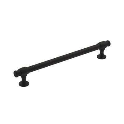 Amerock Winsome, 7-9/16 Inch cc Cabinet Pull, Matte Black