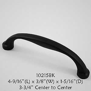 Residential Essentials 10215 Cabinet Pull in Black