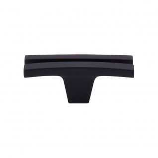 Top Knobs TK87BLK Sanctuary I Flared Knob 2 5/8 Inch Flat Black