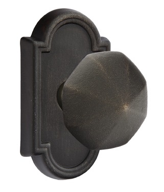 Emtek Lost Wax Octagon Knob with Style 11 Rosette