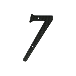 4 Inch Numbers Zinc Die-Cast, Black Number 7