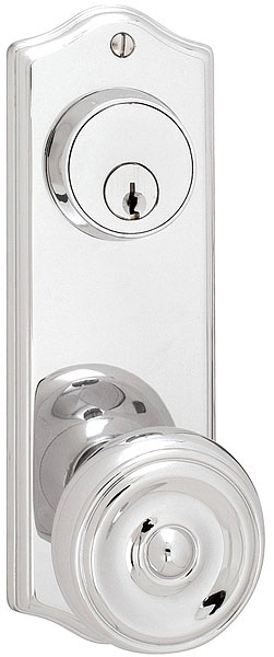 Emtek Colonial 7 1/8 Inch KEYED Sideplate Lock for 3 5/8 Inch Bore