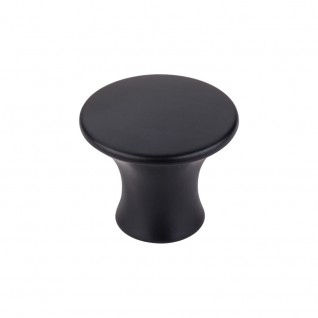 Top Knobs TK592BLK Oculus Large Round Cabinet Knob 1 5/16 Inch Flat Black