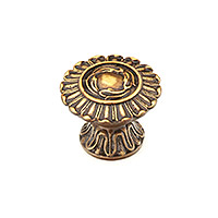 Schaub Swan 1 1/4 inch Cabinet Knob in Dark Italian Antique