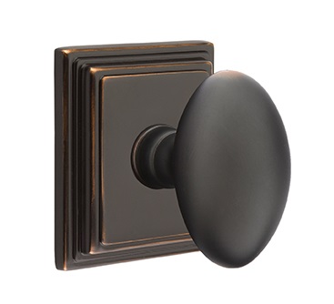 Emtek Egg Knob with Wilshire Rosette