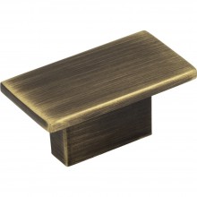 Hardware Resources Mirada 1 9/16 inch Cabinet Knob in Antique Brushed Satin Brass