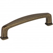 Hardware Resources Milan 1 96 mm CC Cabinet Pull in Distressed Antique Brass