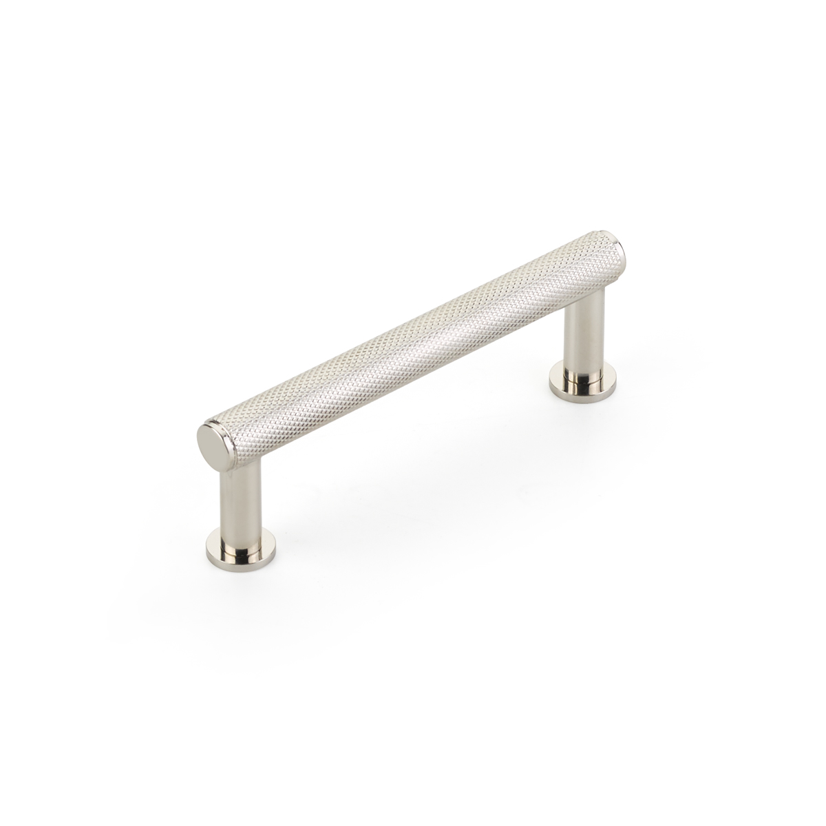 Schaub Pub House 3-1/2 Inch cc Knurled Polished Nickel Pull