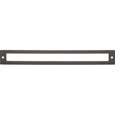 Top Knobs TK928AG Hollin Backplate 8 13/16 Inch CC Ash Gray
