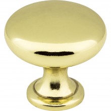 Hardware Resources Madison 1 3/16 inch Cabinet Knob in Polished Brass