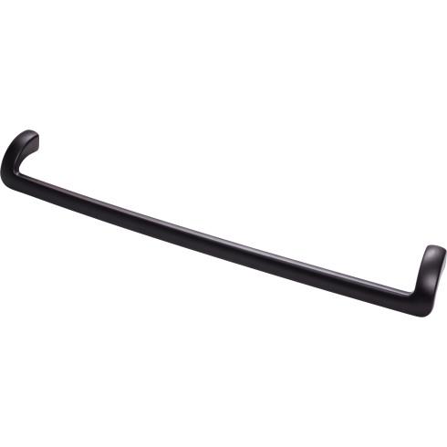Top Knobs TK955BLK Kentfield Pull 12 Inch CC Flat Black