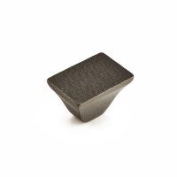 Schaub Vinci Rectangle Knob 1 1/4 inch dia Black Bronze