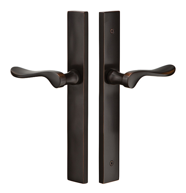 Emtek 11 Inch Stretto NON-KEYED Sideplate with NON STANDARD Bore Hole