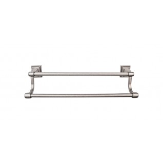 Top Knobs STK11AP Stratton 30 inch Double Towel Bar Antique Bronze