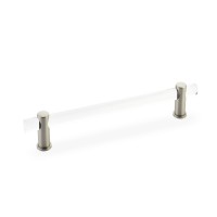 Schaub Lumiere 8 inch cc Pull Acrylic Satin Nickel
