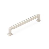Schaub Haniburton 6 inch CC Cabinet Pull in Satin Nickel