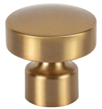 Atlas Homewares Lennox Knob 1 1/4 Inch Warm Brass