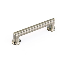 Schaub Empire 4 inch CC Cabinet Pull in Antique Nickel