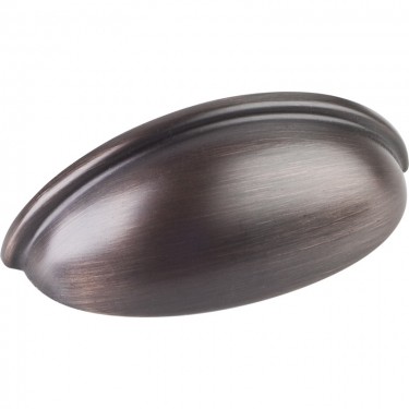 Hardware Resources Florence 3 Inch CC Cup Pull - Brushed Oil-Rubbed Bronze
