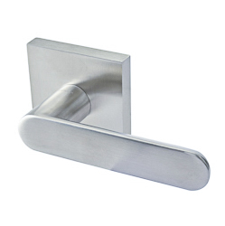 Linnea L92 Stainless Steel Door Lever with Square Rosette