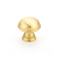 Schaub Atherton 1 1/4 inch Diameter Cabinet Knob in Satin Brass