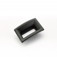 Schaub Finestrino 64mm CC Flared Square Cabinet Pull in Matte Black