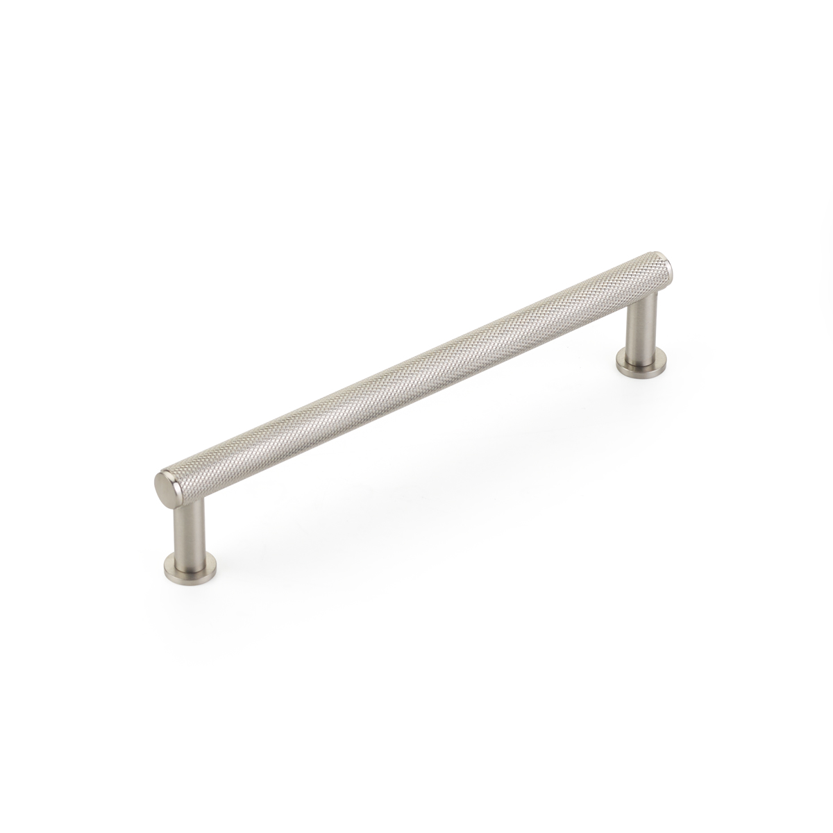 Schaub Pub House, 6 Inch cc, Knurled Brushed Nickel Pull