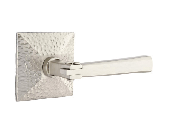Emtek Arts & Crafts Lever with Hammered Rosette