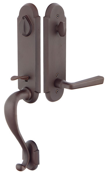 Emtek Sandcast Remington Handleset